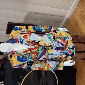 FUNKY, Bright & Vintage Mojave Valley Motif SILK Jacket *UNQIUE* S (M/L/XL)